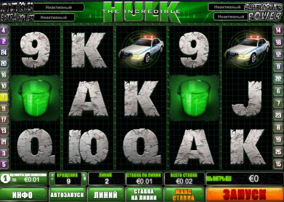 hulk игровой автомат