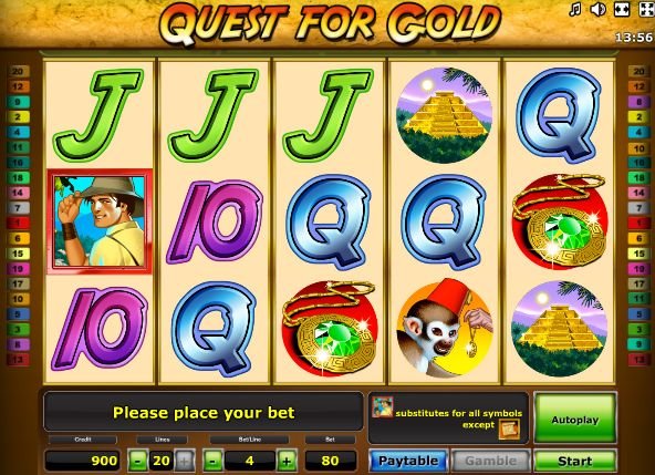 quest for gold игровой автомат